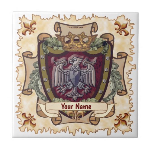 Crown Banner  Eagle Surname