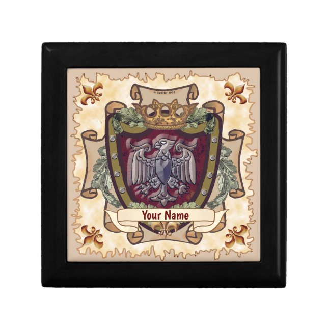 Crown Banner  Eagle Surname Gift Box (Front)