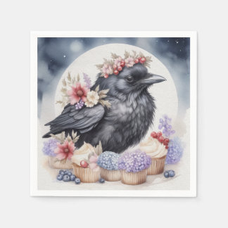 Crown Birthday Party Celebration Cupcakes Flowers Napkins