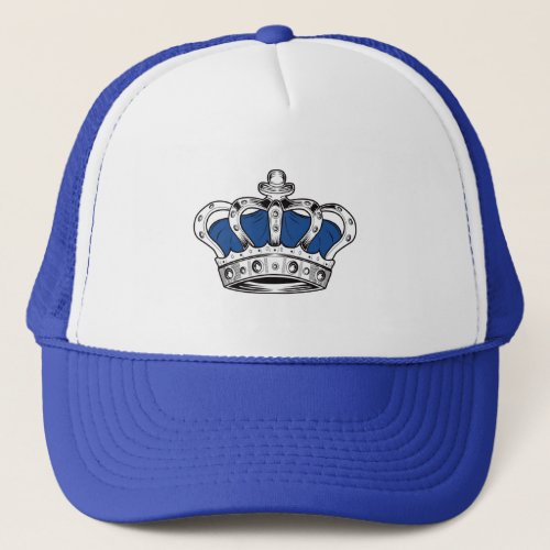 Crown _ Blue Trucker Hat