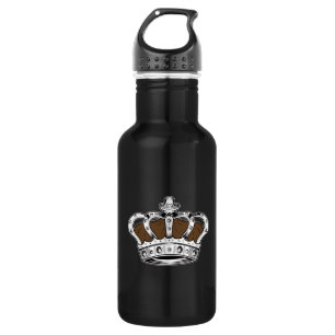 Crown - Brown Stainless Steel Water Bottle