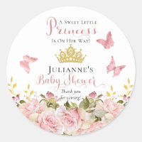 Crown | Butterflies Floral Princess Baby Shower