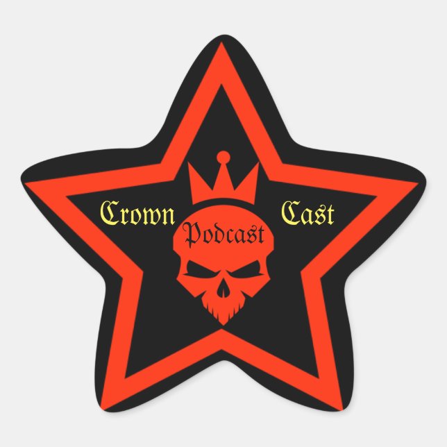 Crown Cast Podcast Stickers (Front)