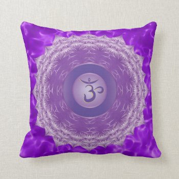 Crown Chakra Throw Pillow by GypsyOwlProductions at Zazzle