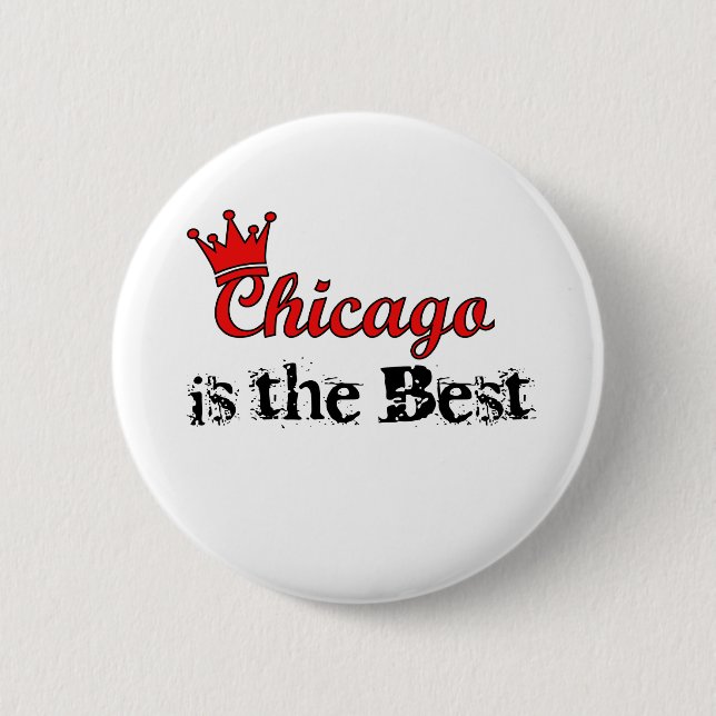 Crown Chicago Pinback Button (Front)