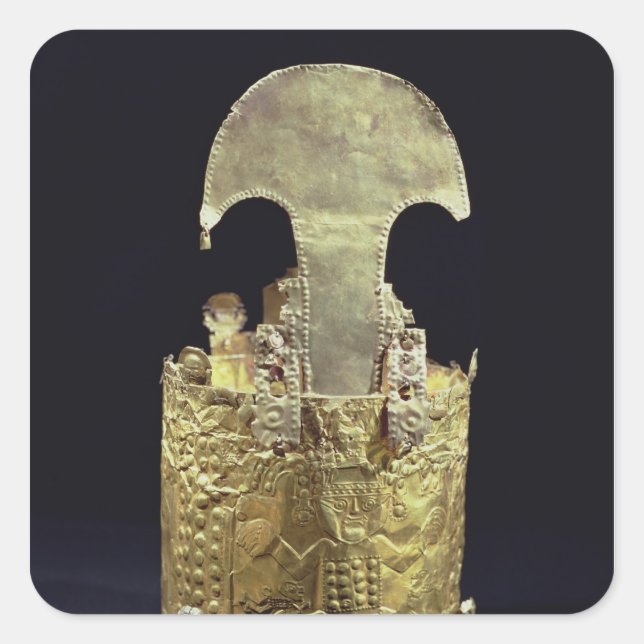 Crown, Chimu Square Sticker (Front)