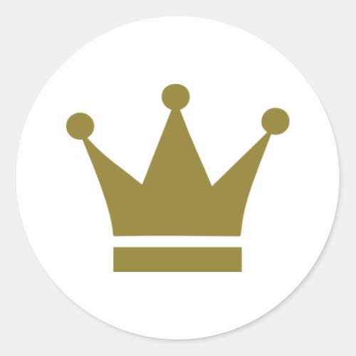 Crown Classic Round Sticker