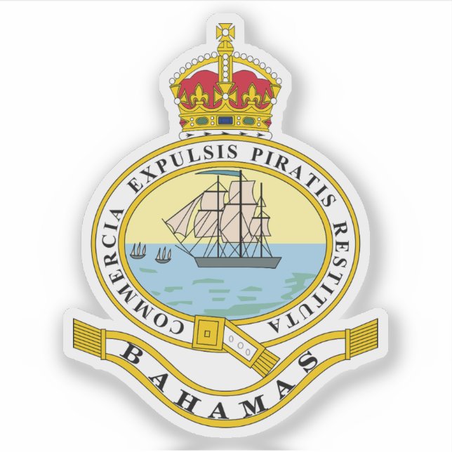 Crown Colony of the Bahamas (1904-1953) Sticker (Front)
