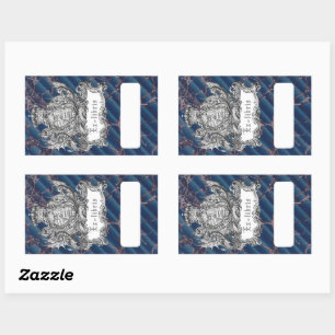 Crown & Dragon Bibliophile Rectangular Sticker