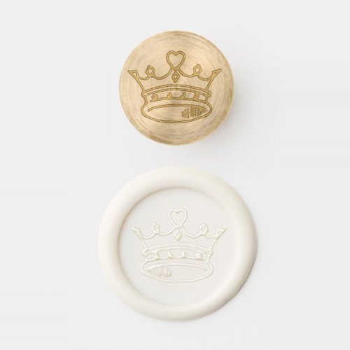 Crown drawing wedding  wax seal stamp