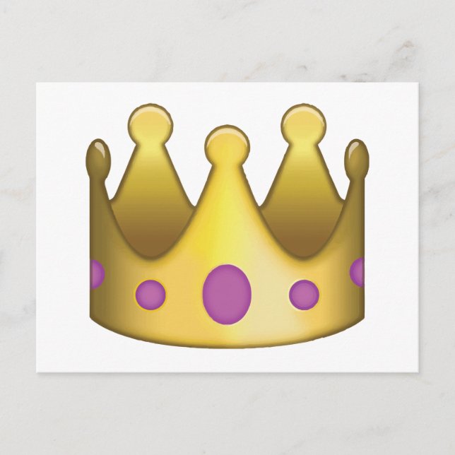 Crown emoji postcard (Front)