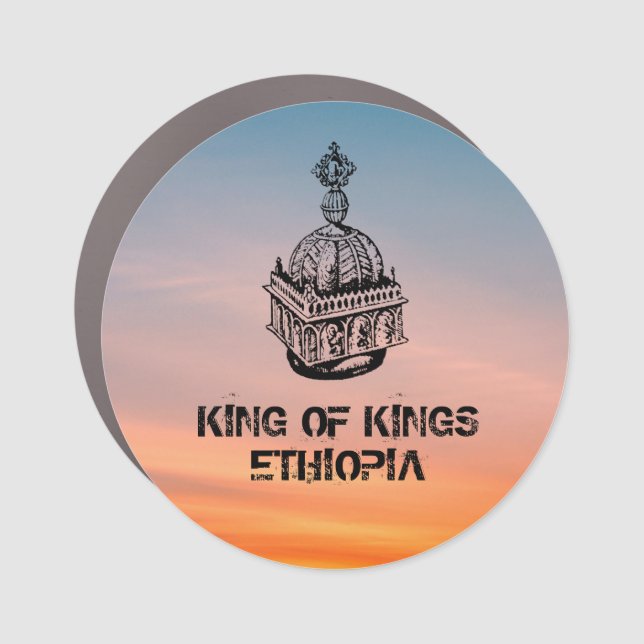 Crown, Ethiopia Car Magnet (Front)