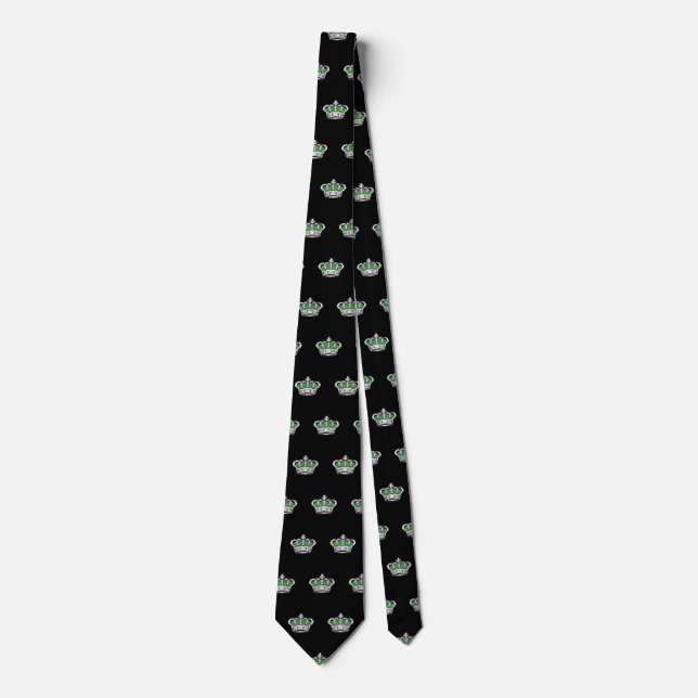 Crown - Green Neck Tie (Front)