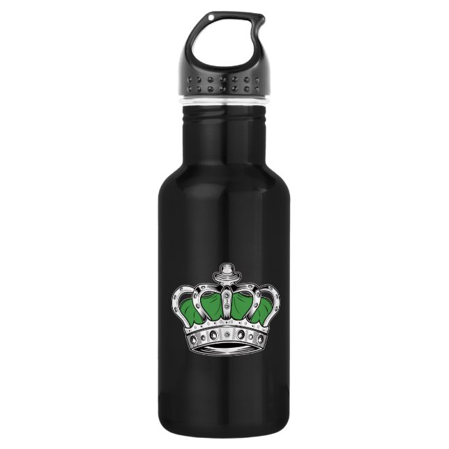 Crown - Green Water Bottle (Front)