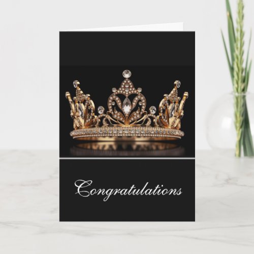 Crown Greeting Card_Congrats Card