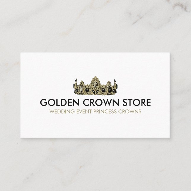 Crown Jewelry Luxury Business Card (Front)