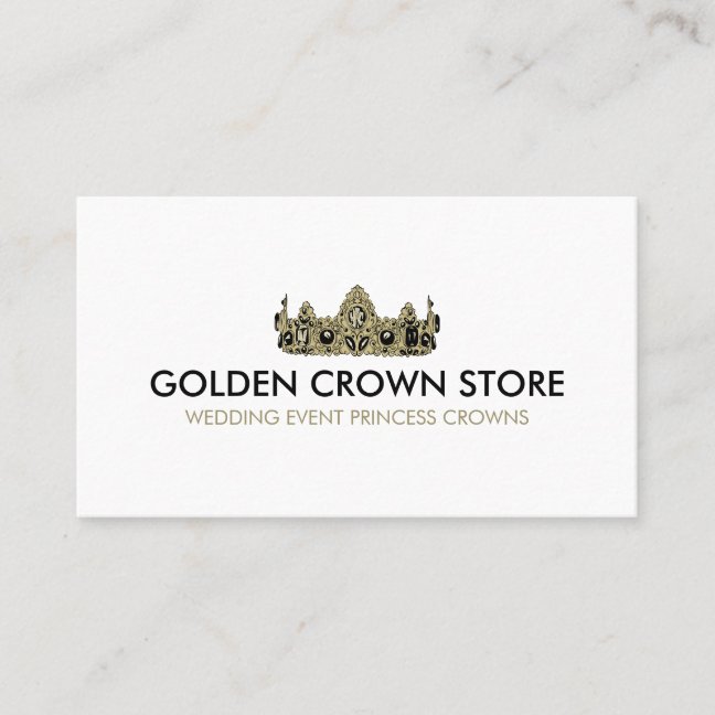 Crown Jewelry Luxury Business Card