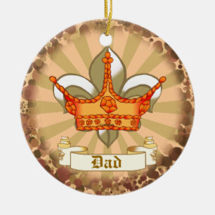 Crown King Dad  ornament