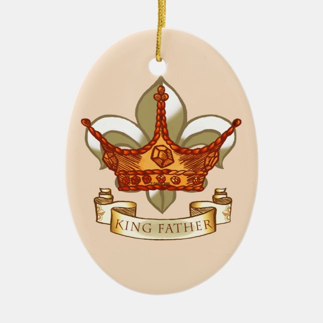 Crown King Father  ornament (Front)