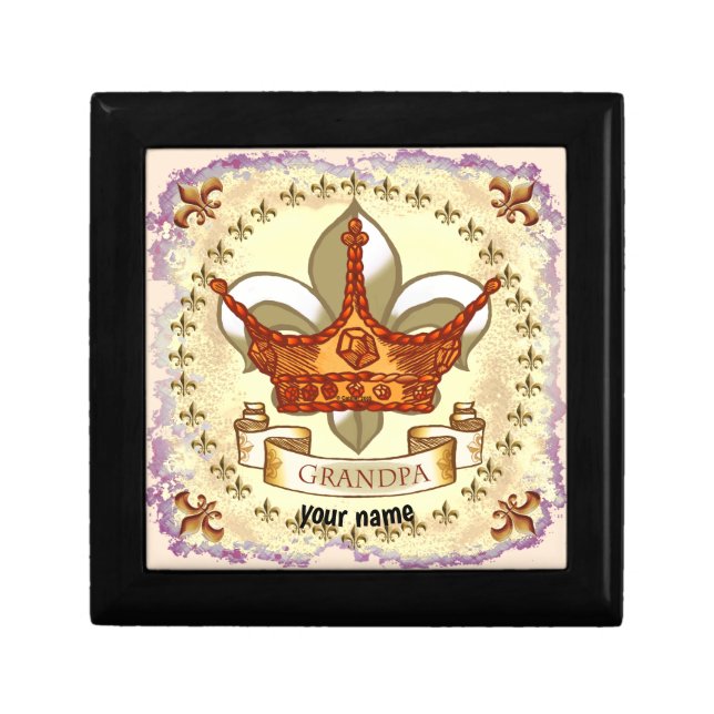 Crown King Grandpa   gift box (Front)