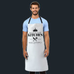 Crown King of The Kitchen Foodie Dad Personalized Apron<br><div class="desc">Perfect gift for your dad,  grandpa,  brother,  or any important man in your life who loves to cook! Easily personalize yours at home!</div>