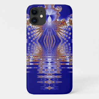 Crown Lake Blue Crystal Fractal iPhone 11 Case