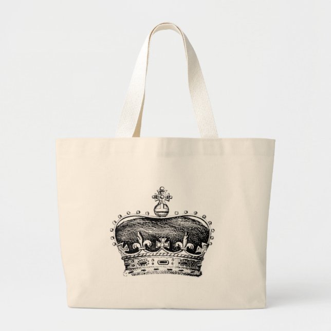 Crown Large Tote Bag (Front)