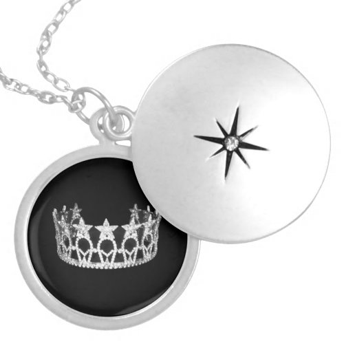 Crown Locket Necklace