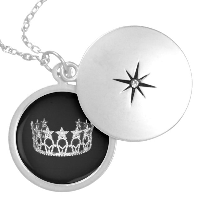 Crown Locket Necklace (Front)