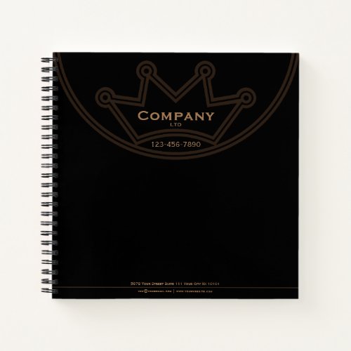 Crown Logo 85 x 85 Spiral Notebook