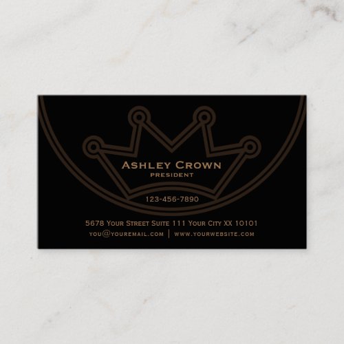 Crown Logo Business Card
