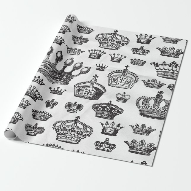 Crown Majesty Wrapping Paper (Unrolled)