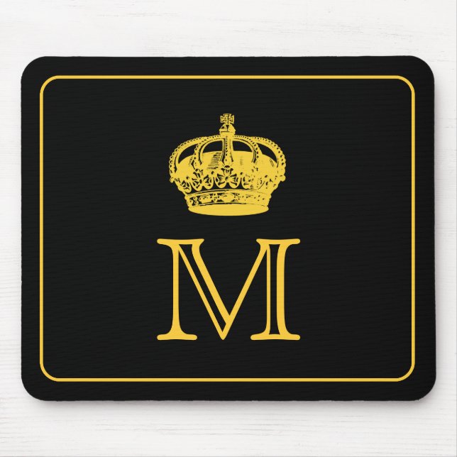 Crown Monogram Mouse Pad (Front)