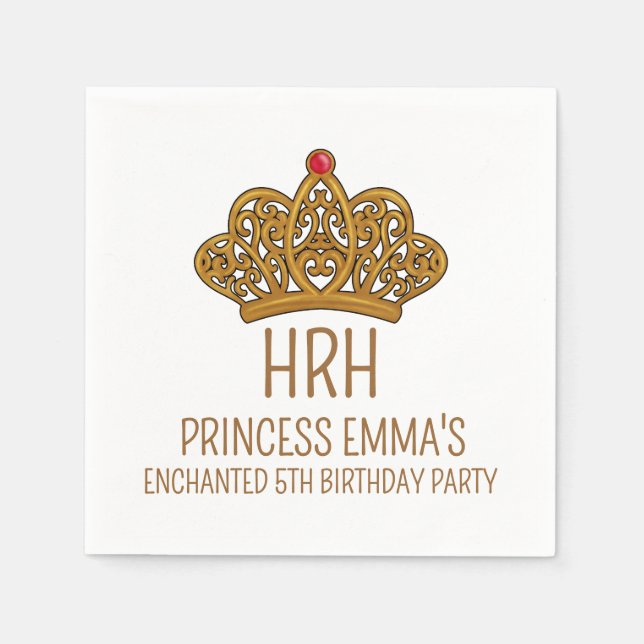 Crown Monogram Napkins (Front)
