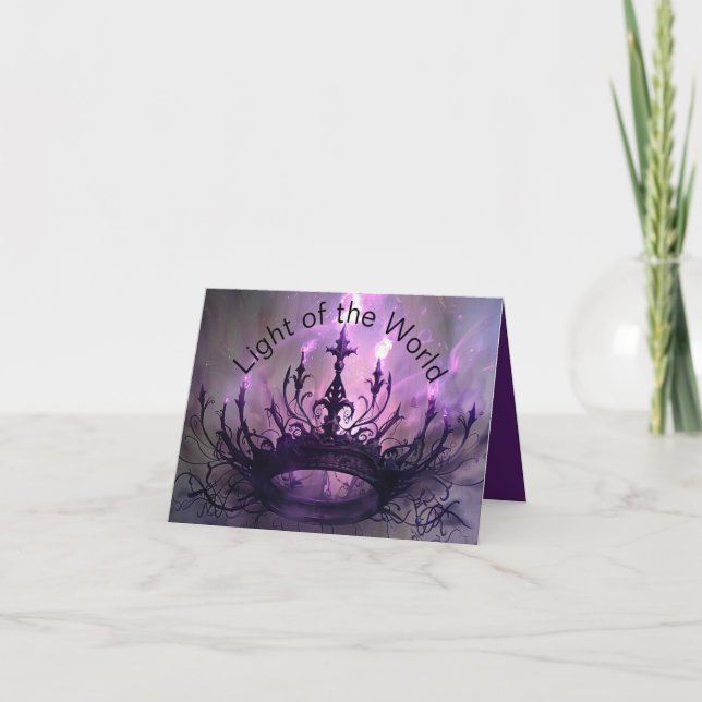 Crown of Glory replaced the Crown of Thorns Holiday Card (Front)