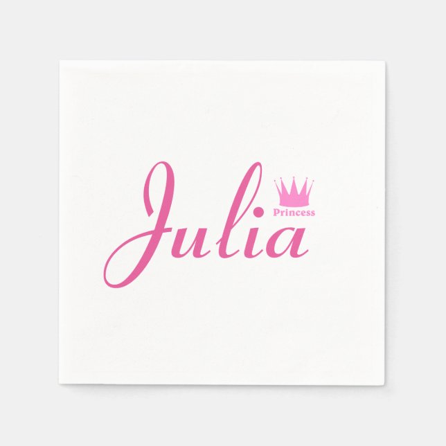 Crown of Princess Paper Napkins (Front)