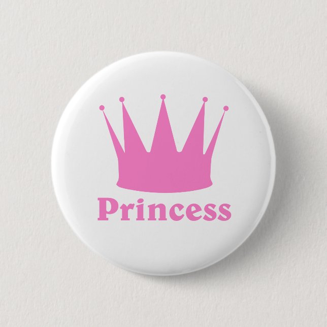 Crown of Princess Pinback Button (Front)