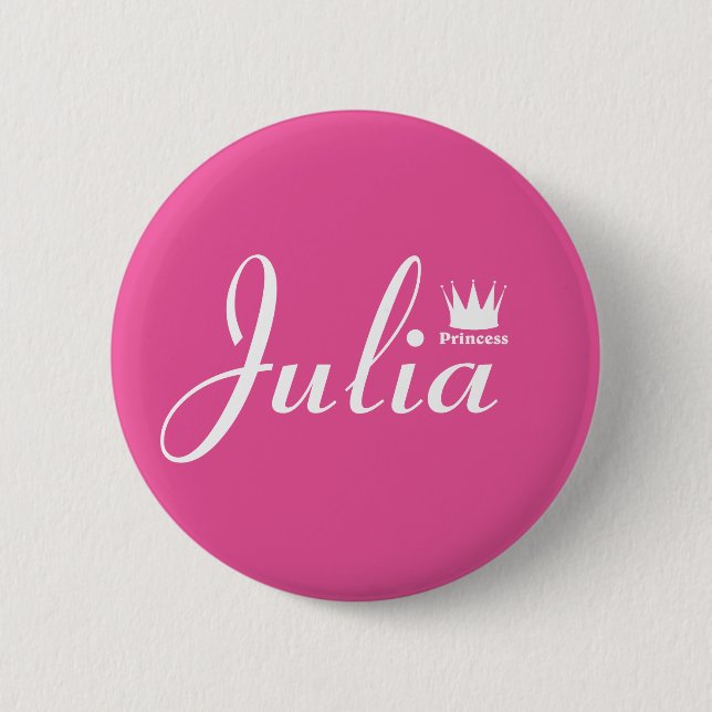 Crown of Princess Pinback Button (Front)