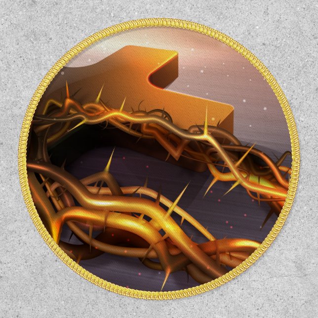 Crown of Thorns and Cross Patch (Front)