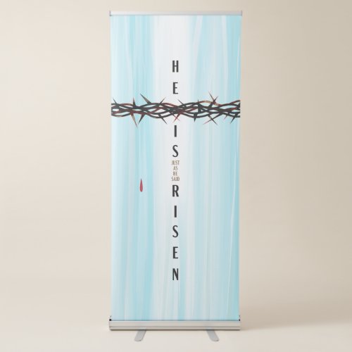 Crown of Thorns Cross Retractable Banner