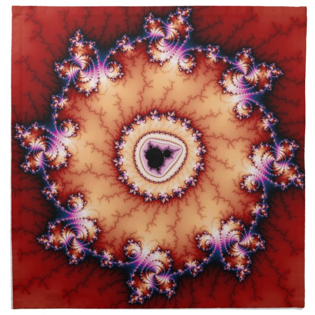 Crown Of Thorns - Fractal Cloth Napkin (Front)