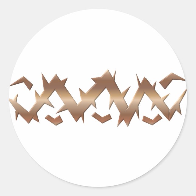 Crown of Thorns - Good Friday Classic Round Sticker (Front)