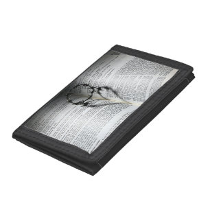 Crown of Thorns Heart and Bible Tri-fold Wallet