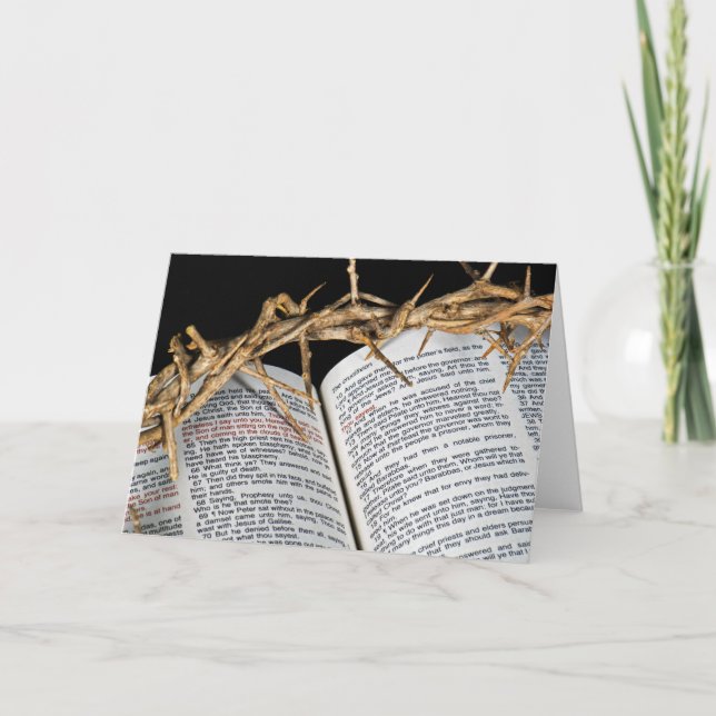 Crown Of Thorns Holiday Card (Front)