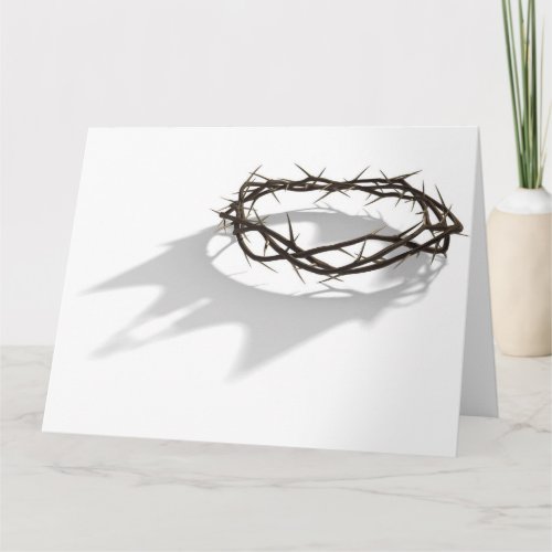 Crown Of Thorns With Royal Shadow Card