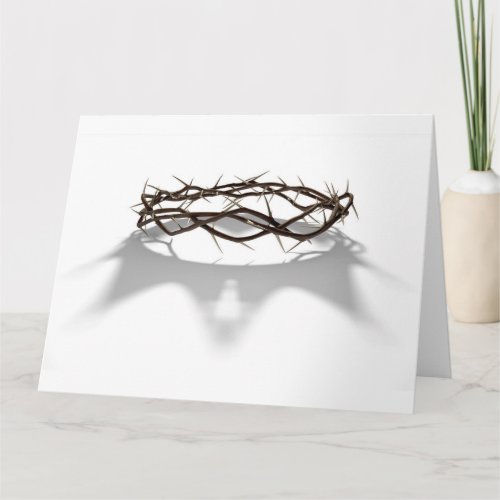 Crown Of Thorns With Royal Shadow Card
