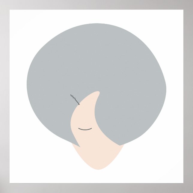 Crown of Wisdom | Modern Minimalist Woman Art Poster (Front)