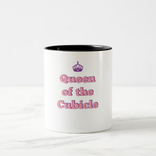 Crown Office Humor Cubicle Queen Two-Tone Coffee Mug