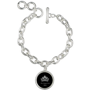Crown Pageant Charm Bracelet