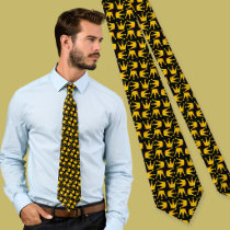 Crown Pattern Neck Tie